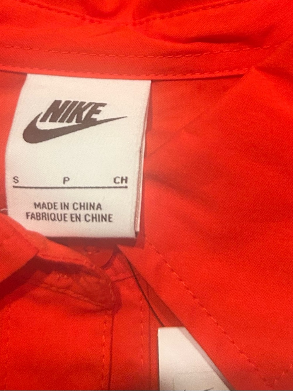 Nike Tomato-Red Button-Up Shirt/Jacket - Picture 3 of 9
